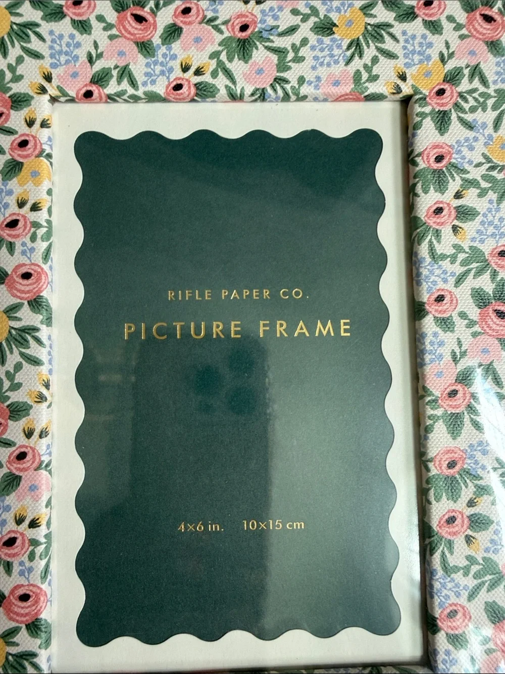 Rifle Paper Co. Floral Frame in Pink, Green and Yellow for 4x6 photo